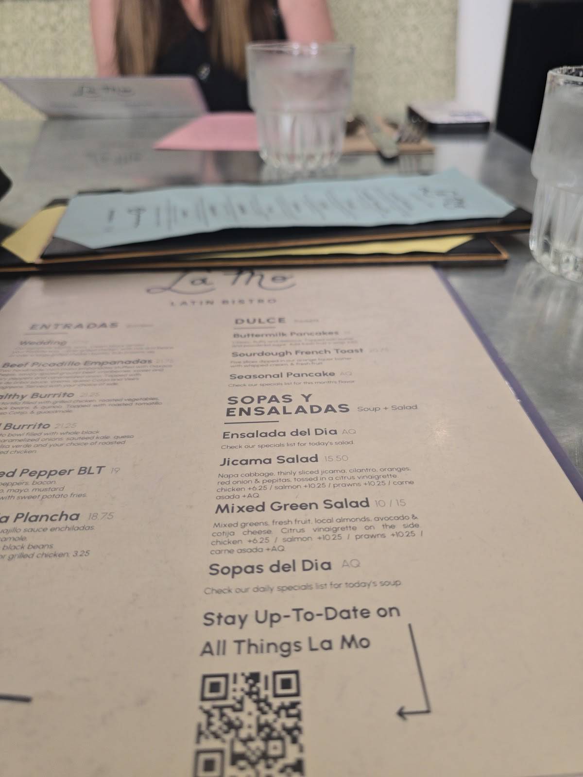 La Mo Restaurant меню