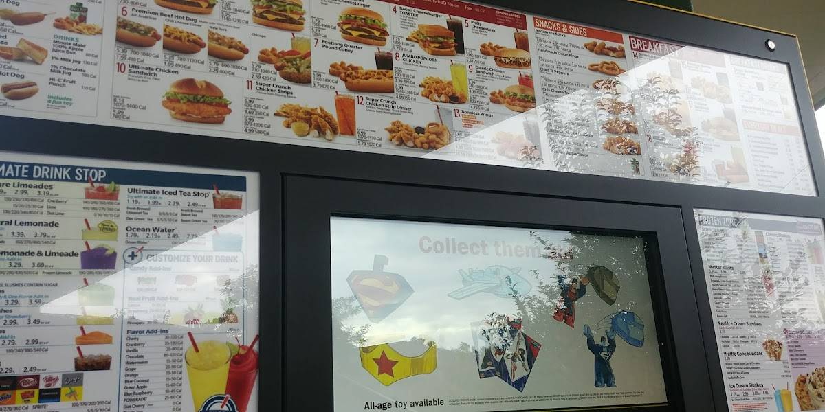Sonic Drive-In меню