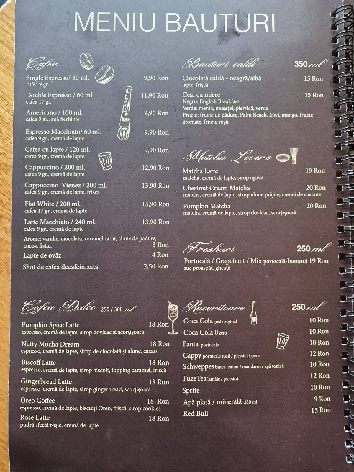 Veranda Turda меню