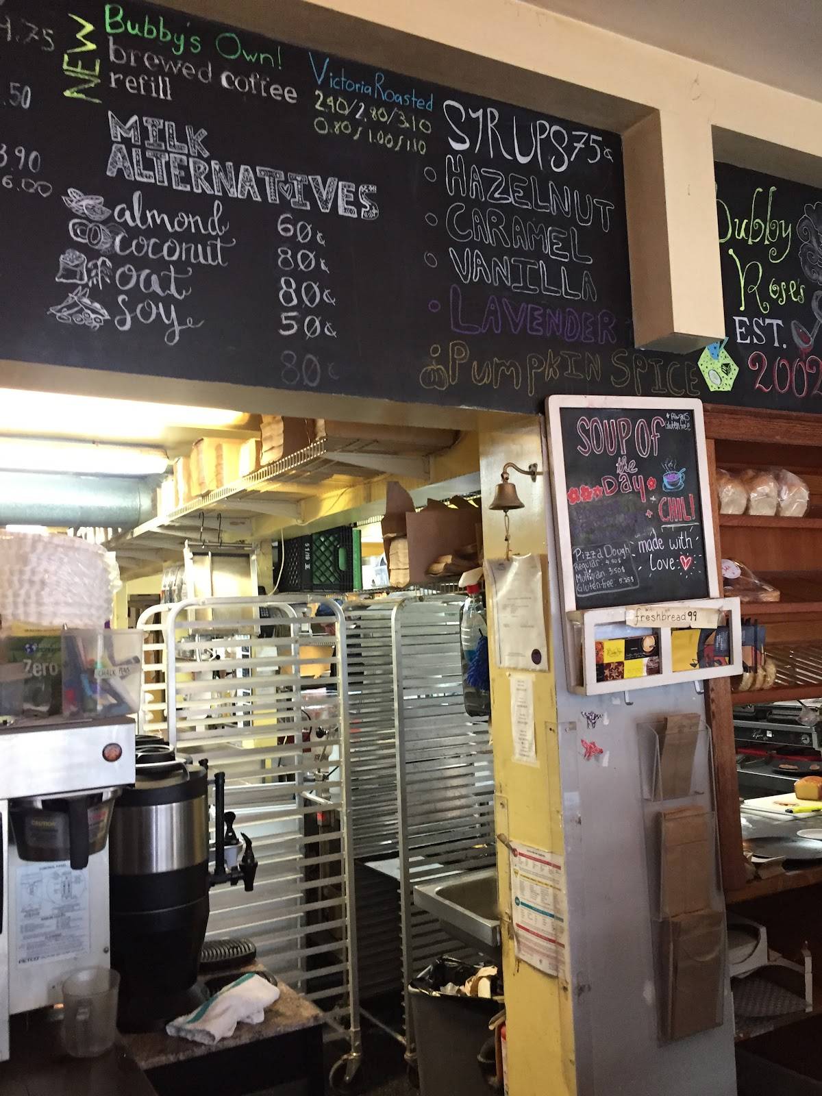 Bubby Rose's Bakery & Cafe меню