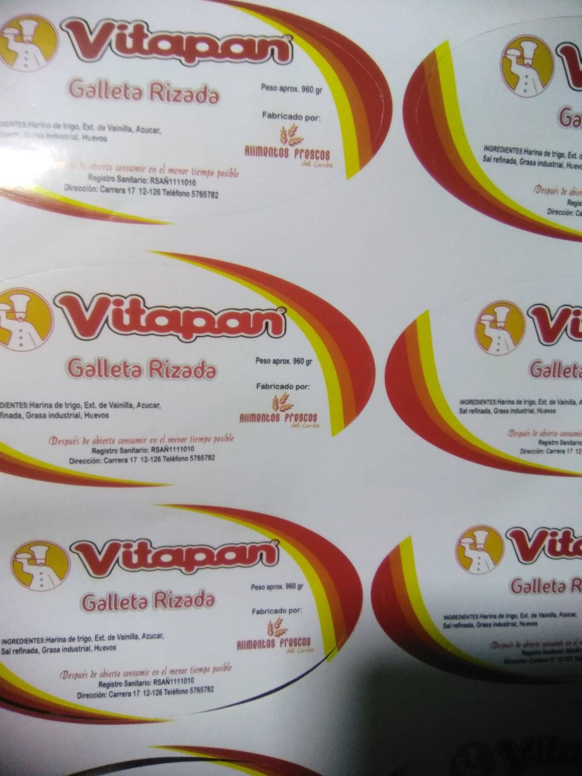 Vitapan меню