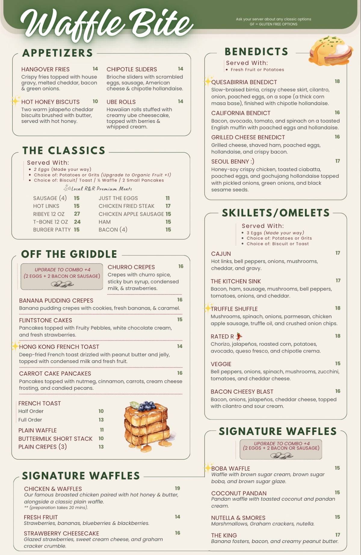 Waffle Bite меню