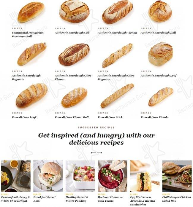 Bakers Delight Rockingham меню