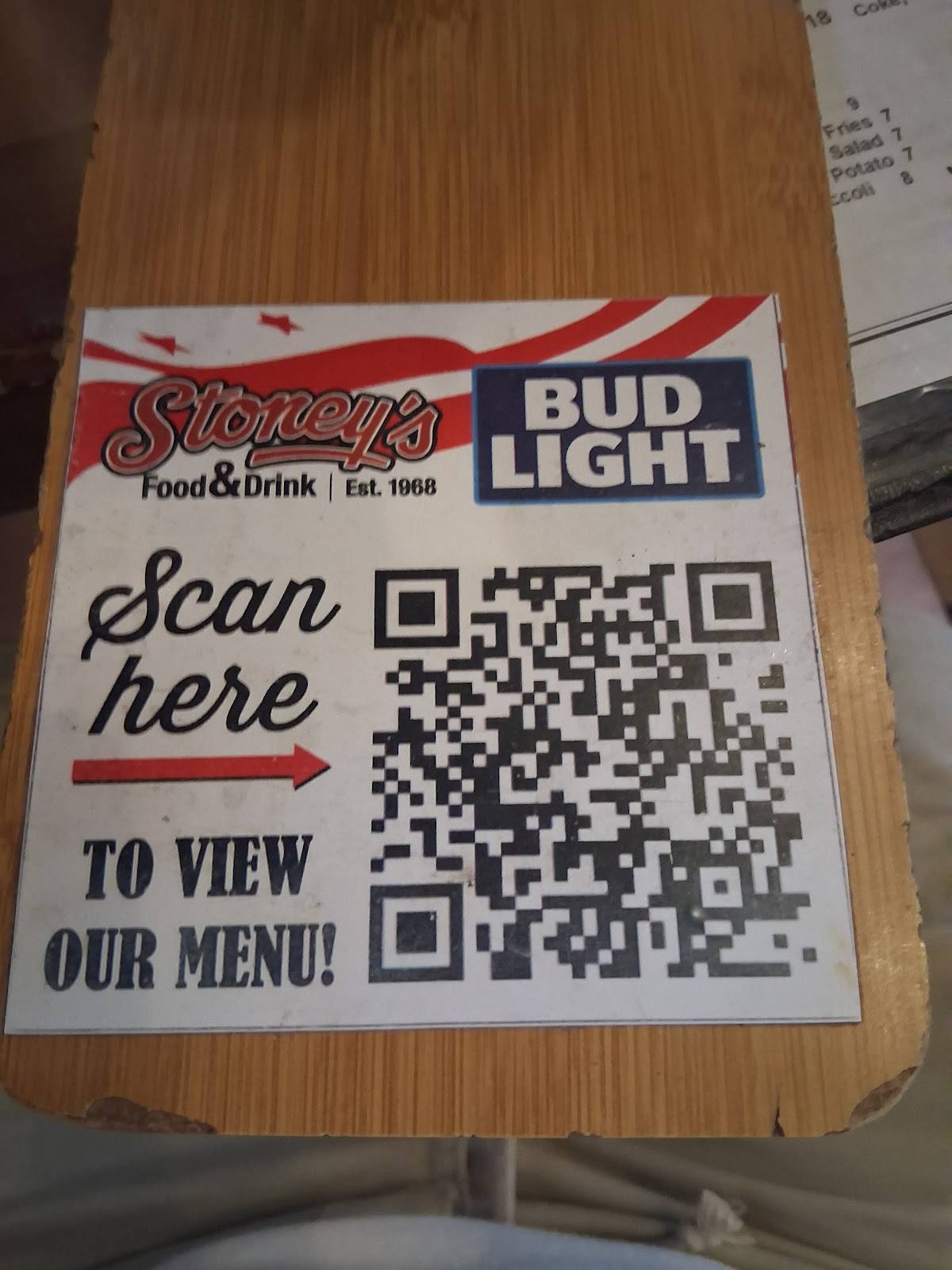 Stoney's on P St. меню