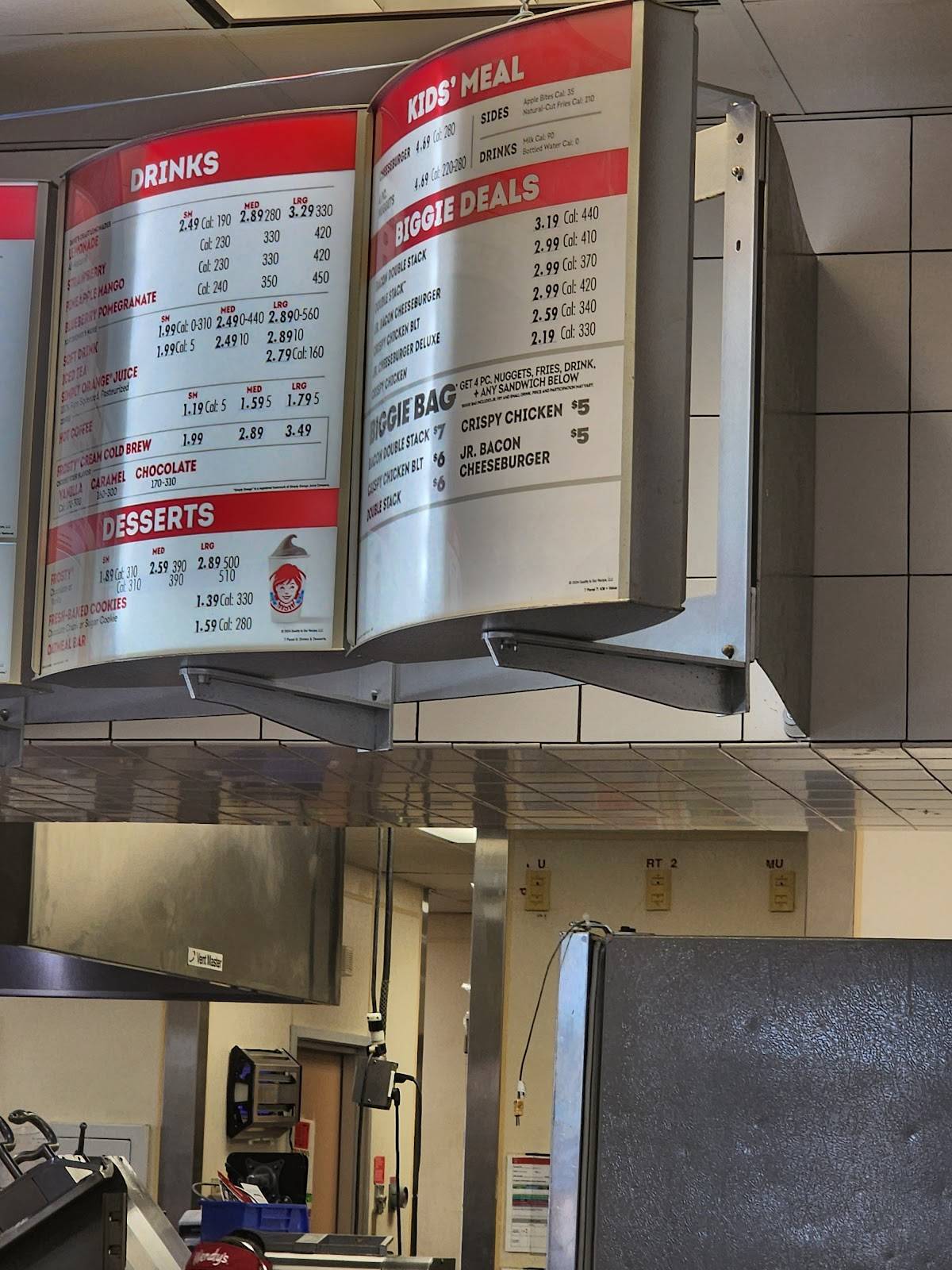 Wendy's меню