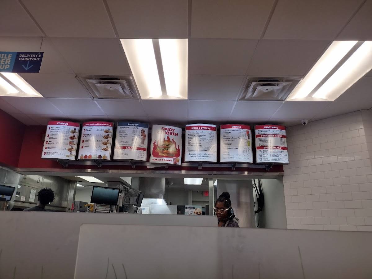 Wendy's меню