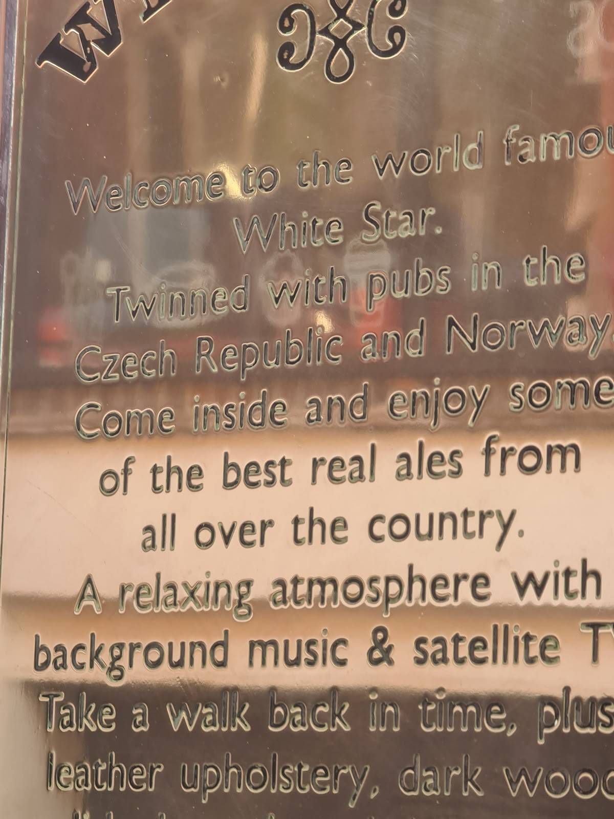White Star меню