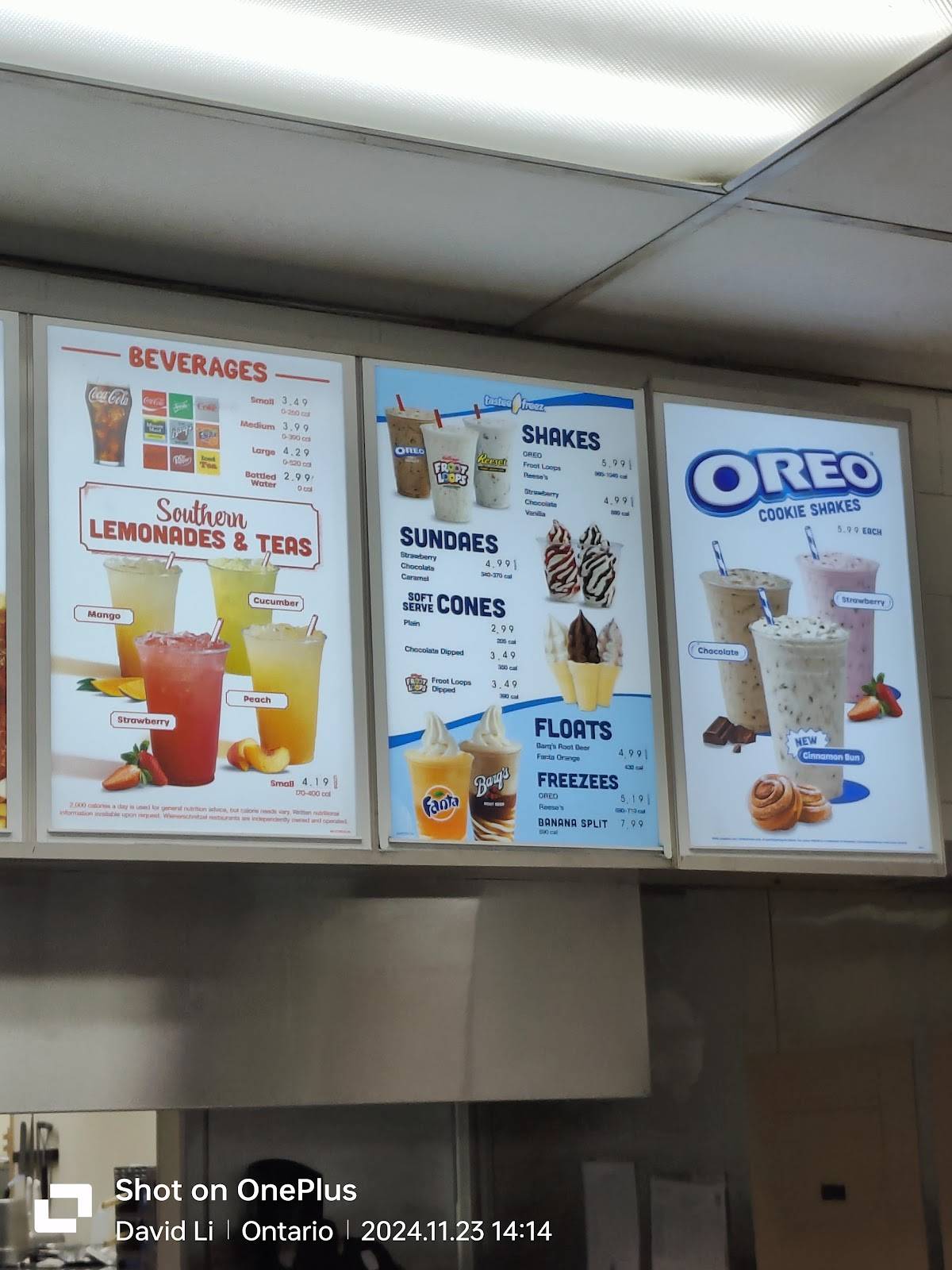 Wienerschnitzel меню