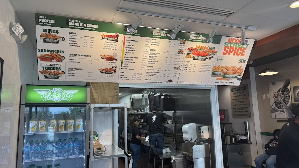 Wingstop меню