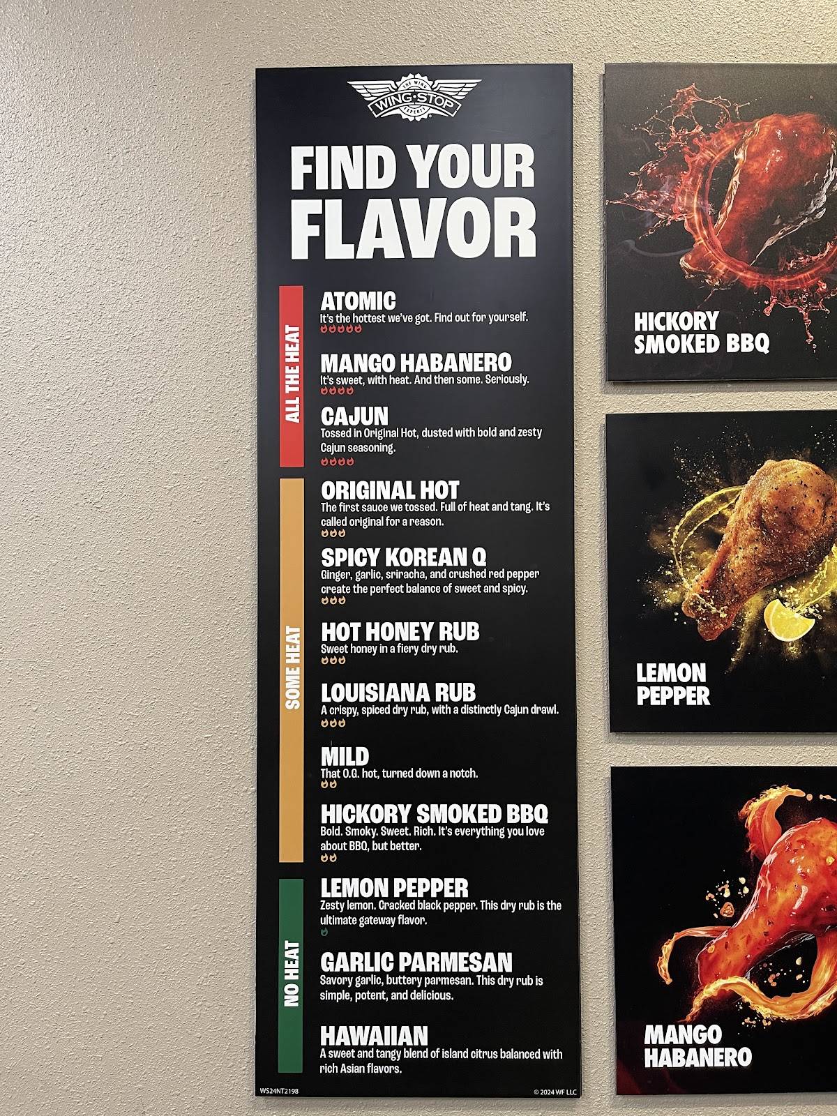 Wingstop меню