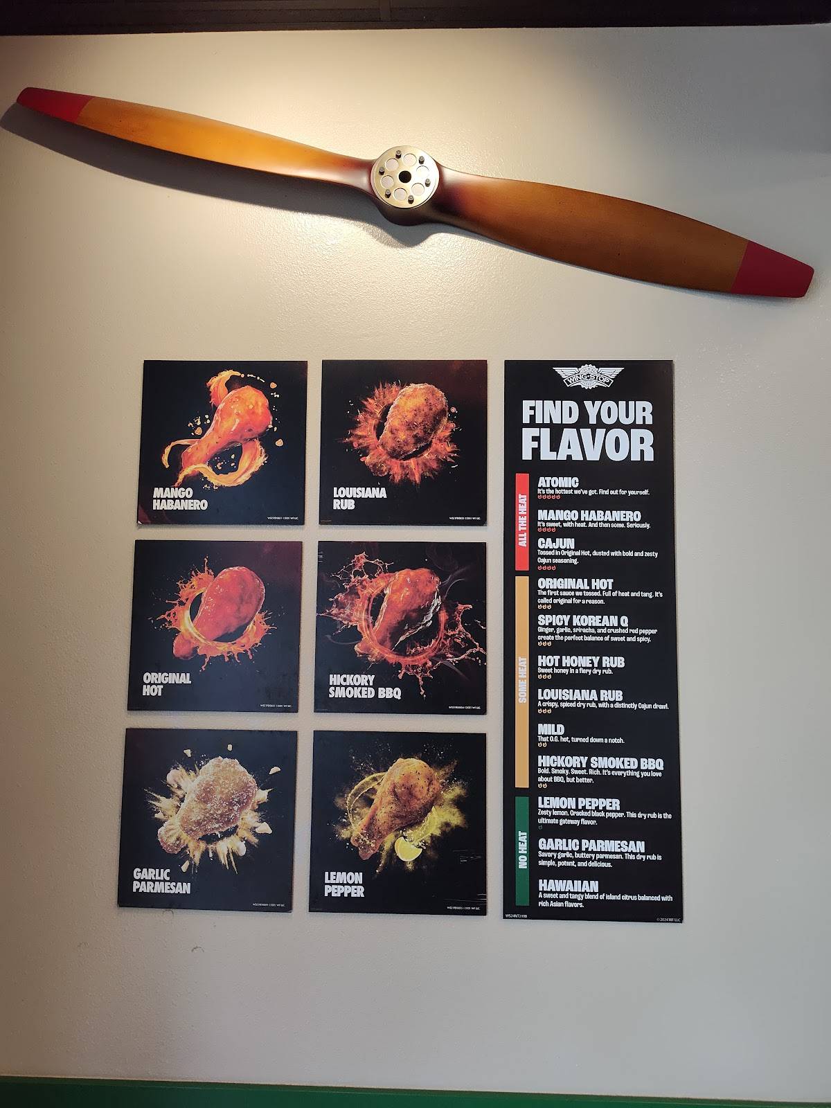 Wingstop меню