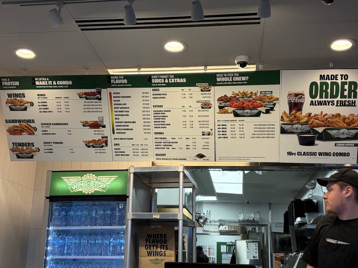 Wingstop меню