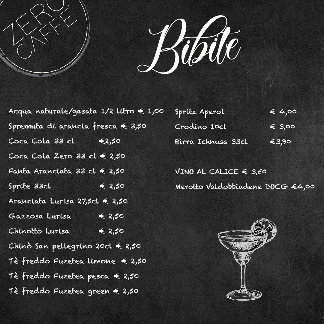 Zero Caffè Rimini меню