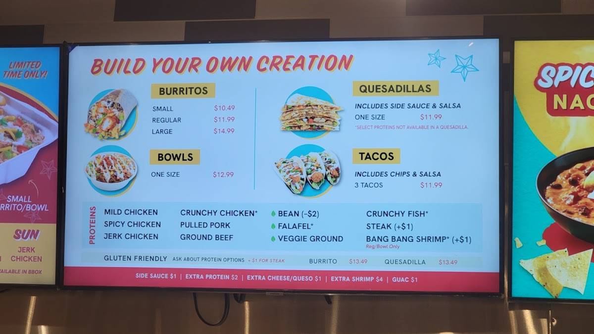 barBURRITO меню