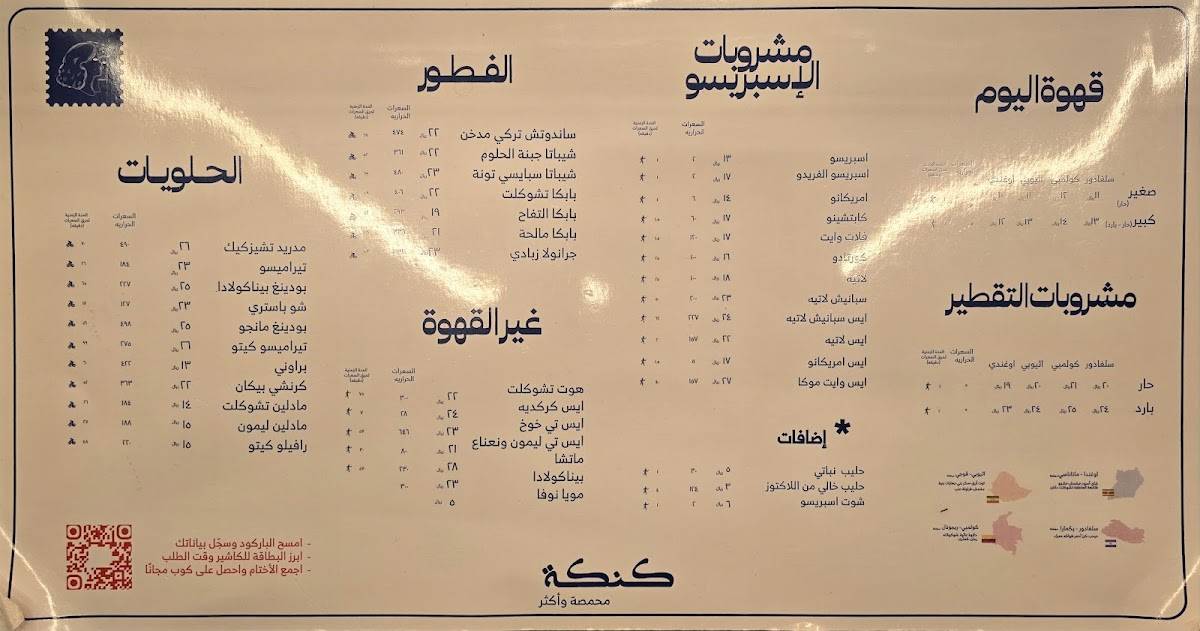 كنكة меню