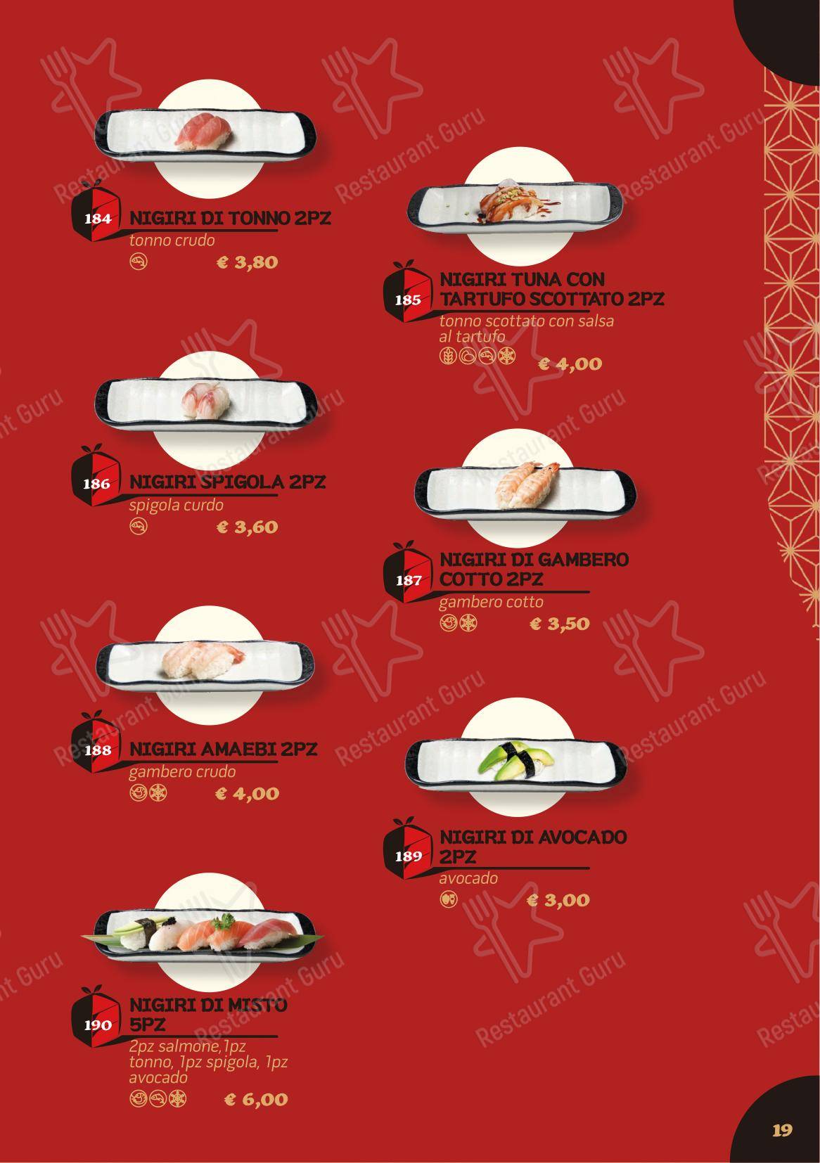 Din Wei Vera cucina cinese (EX 5+1 BENTO ASIAN FOOD) в Риме - Меню