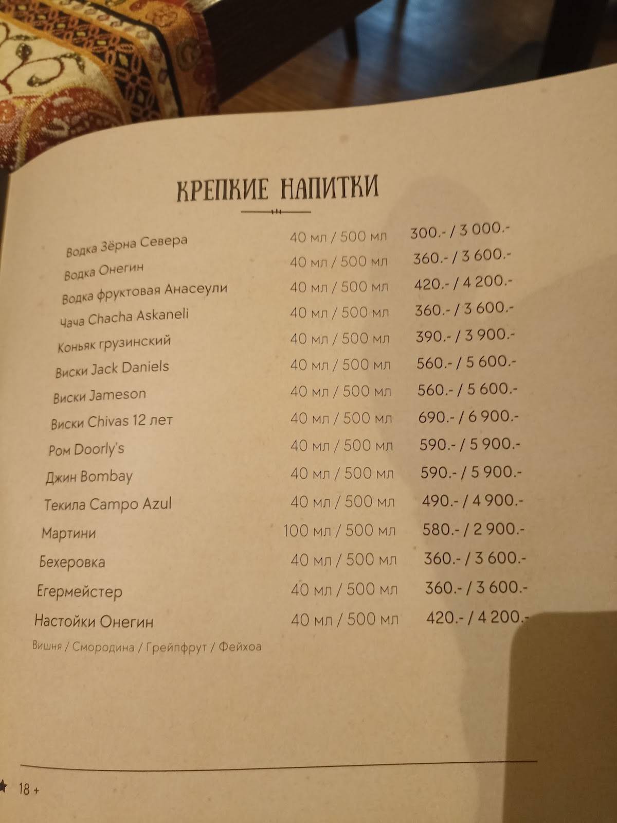Хинкальная 777 меню