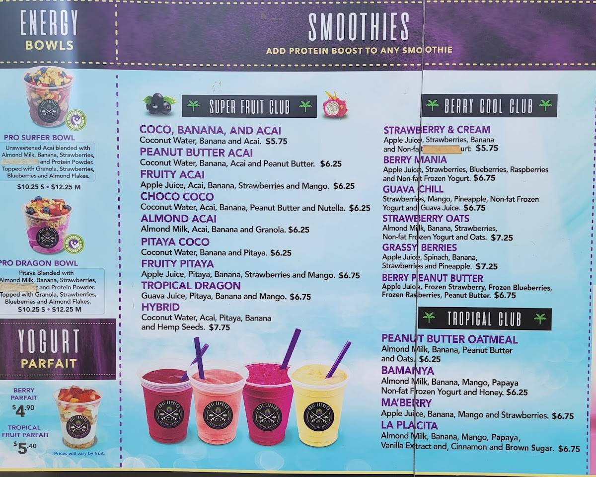 Acai Express меню