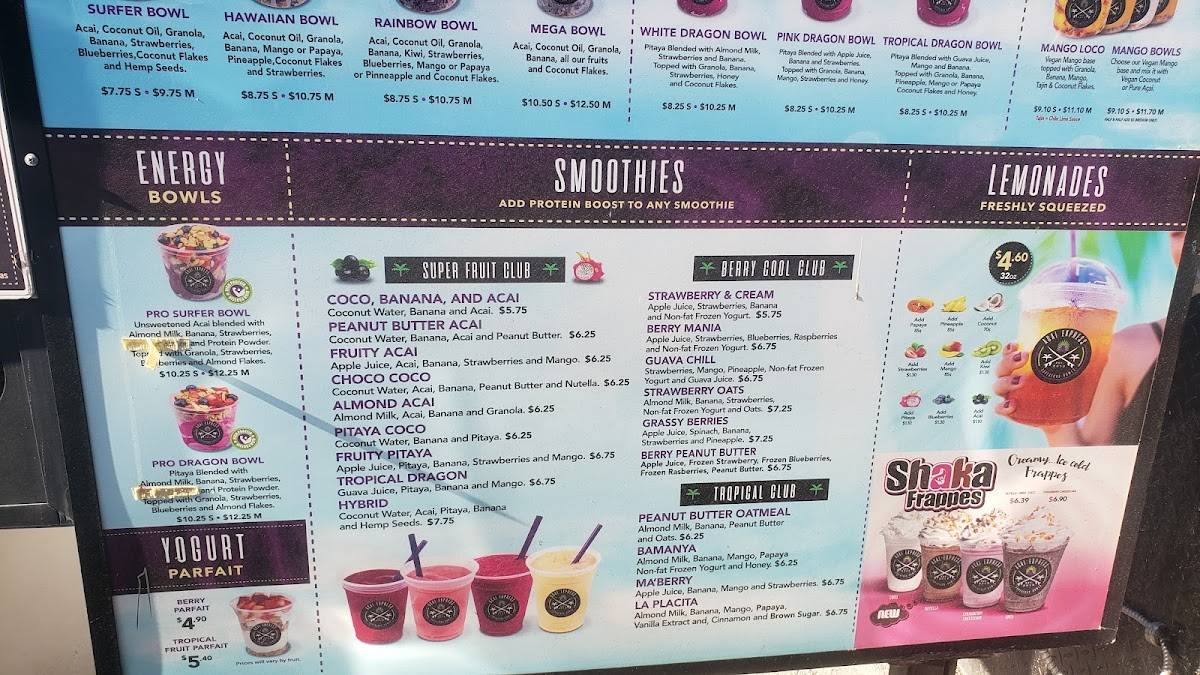 Acai Express меню