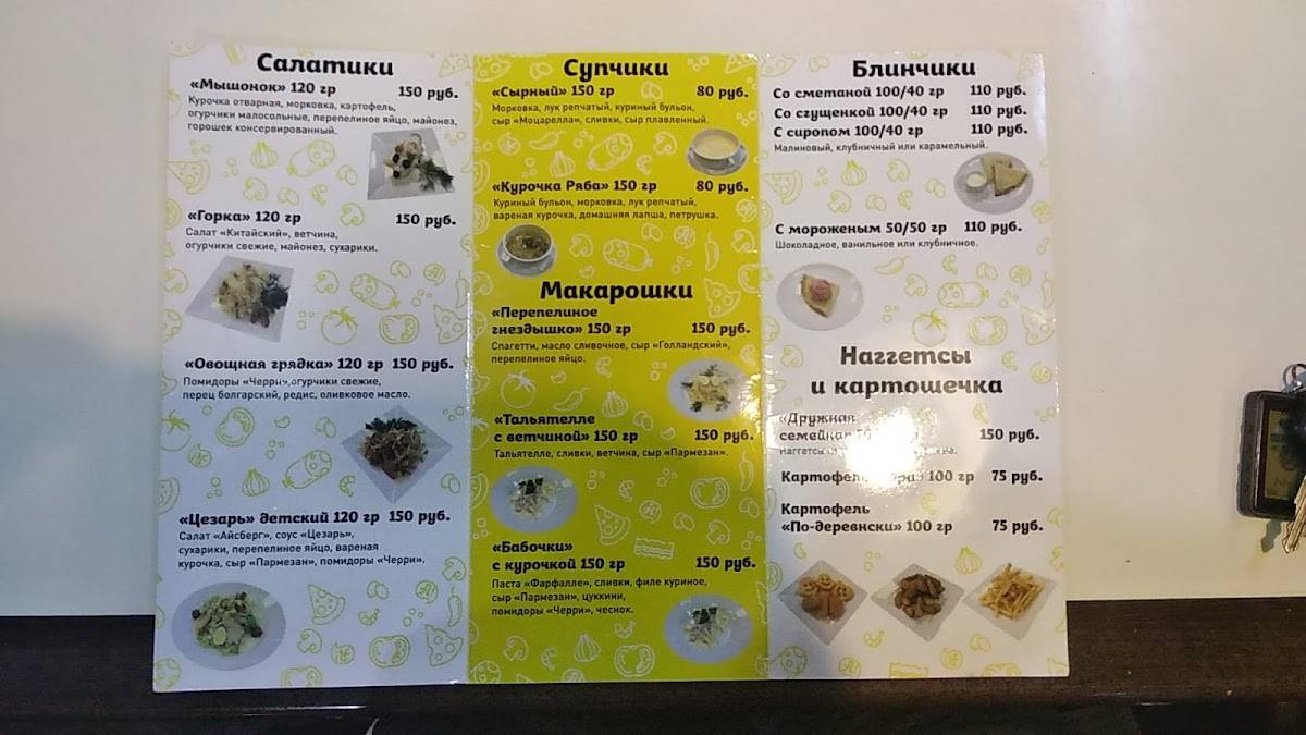 Алло! Пицца меню