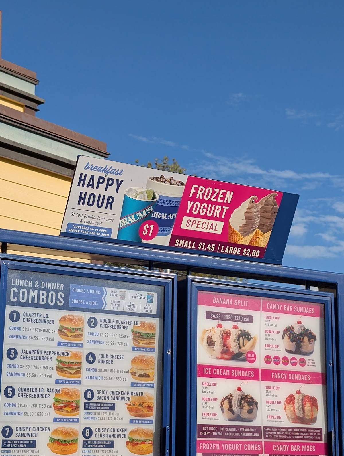 Braum's Ice Cream & Dairy Store меню