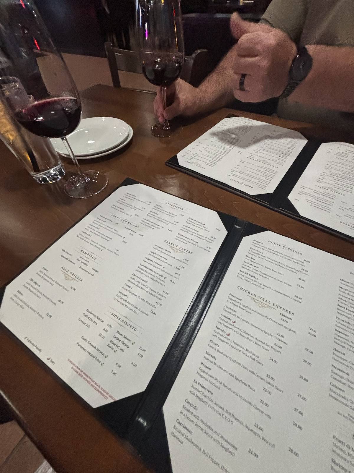 Amore Italian Restaurant меню