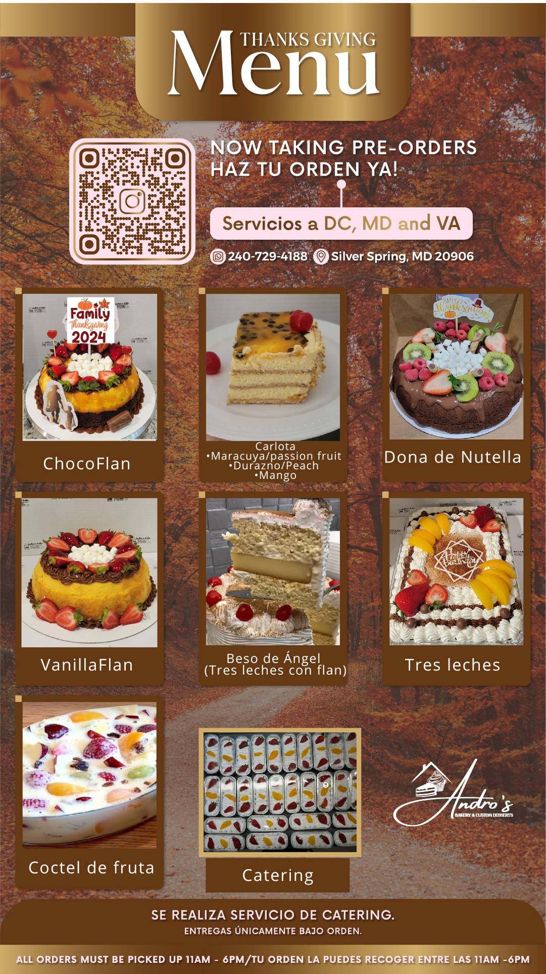 Andro's Cake меню