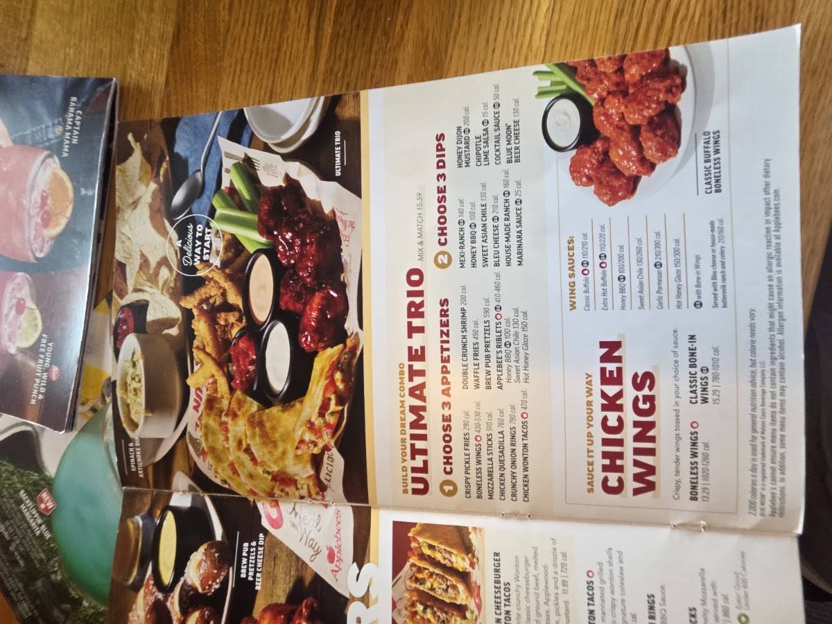Applebee's Grill + Bar меню