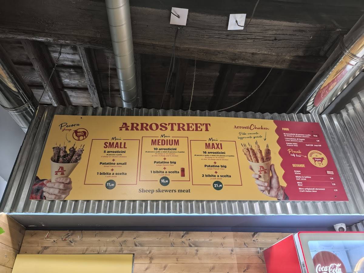 Arrostreet меню