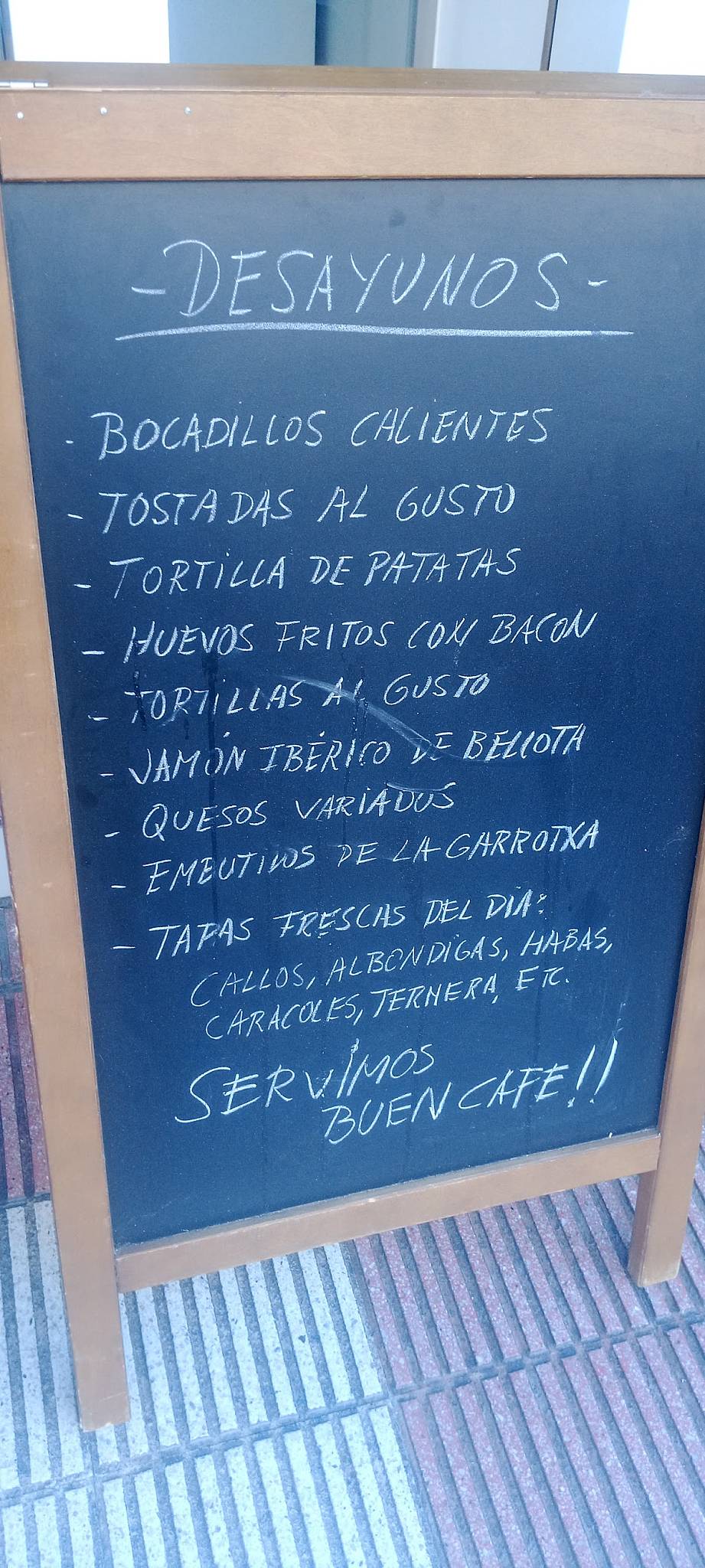 Avenida. Tapas-Restaurant. меню