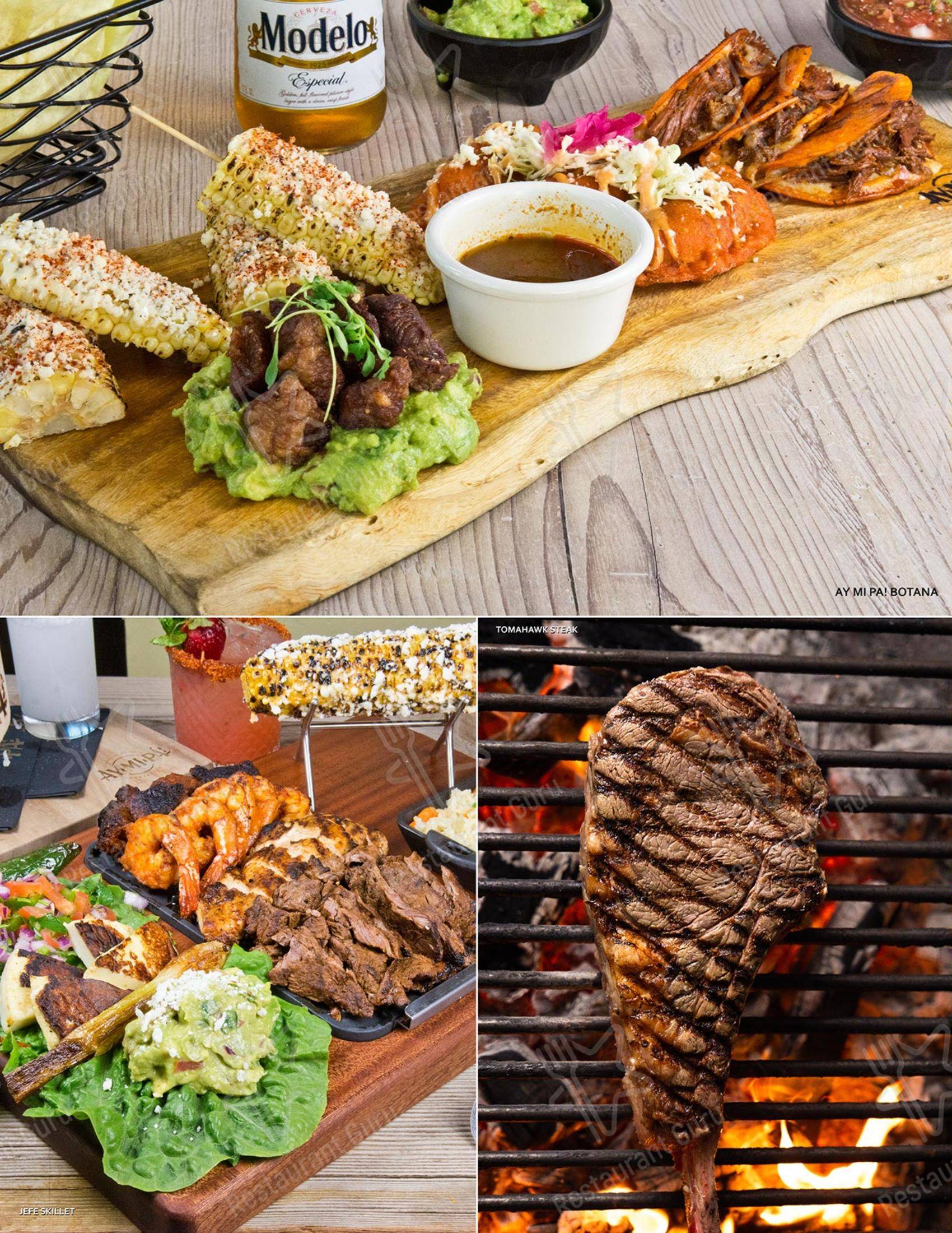 Меню паба и бара Ay Mi Pa Mexican Grill & Cantina - Меню