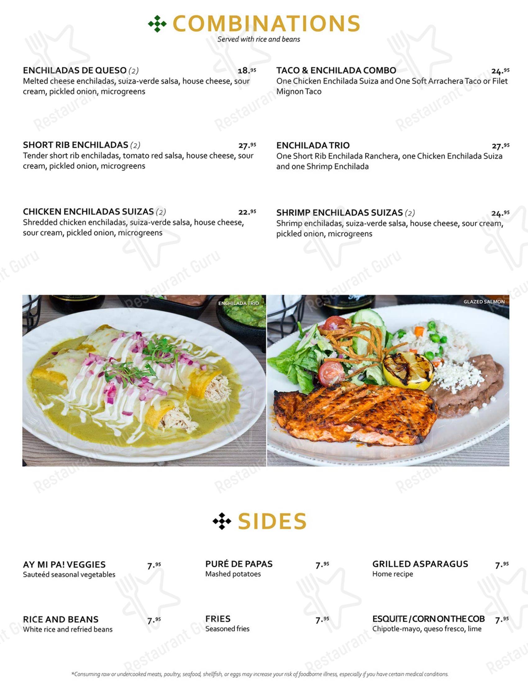 Меню паба и бара Ay Mi Pa Mexican Grill & Cantina