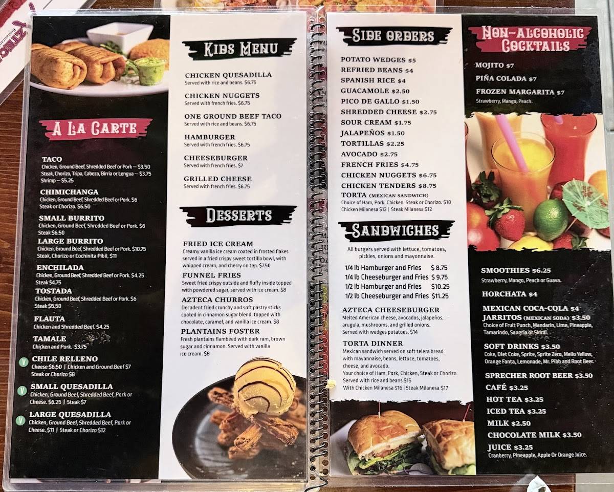 Azteca Restaurant MKE Traditional Mexican Cuisine меню