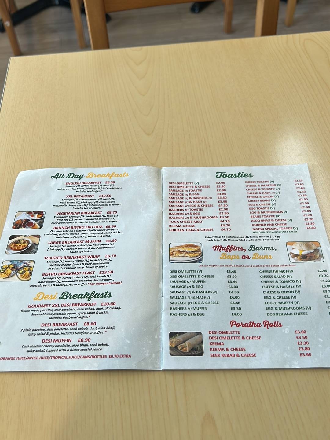 BRUNCH BISTRO меню