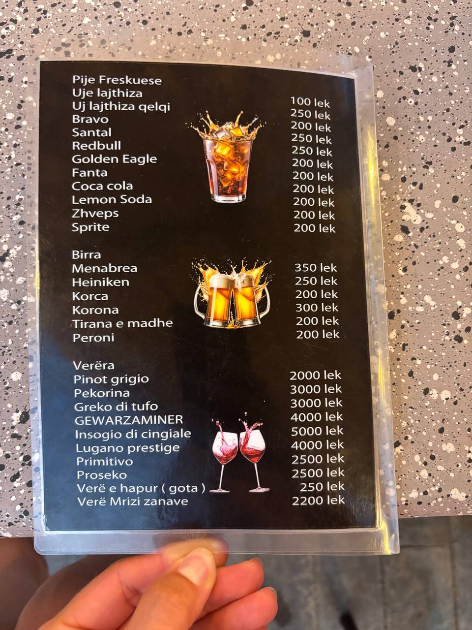 Bar Restorant Rey меню