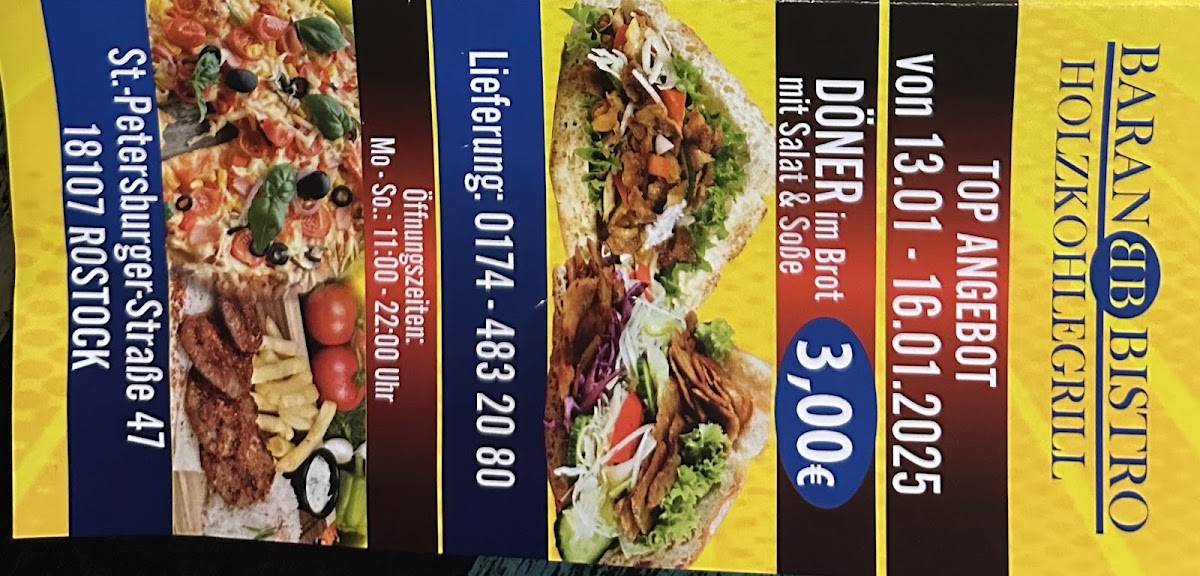 Baran Bistro меню