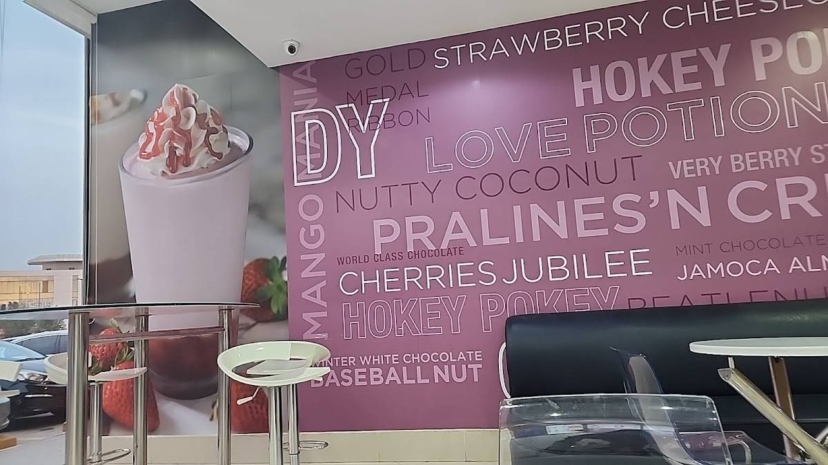 Baskin Robbins меню