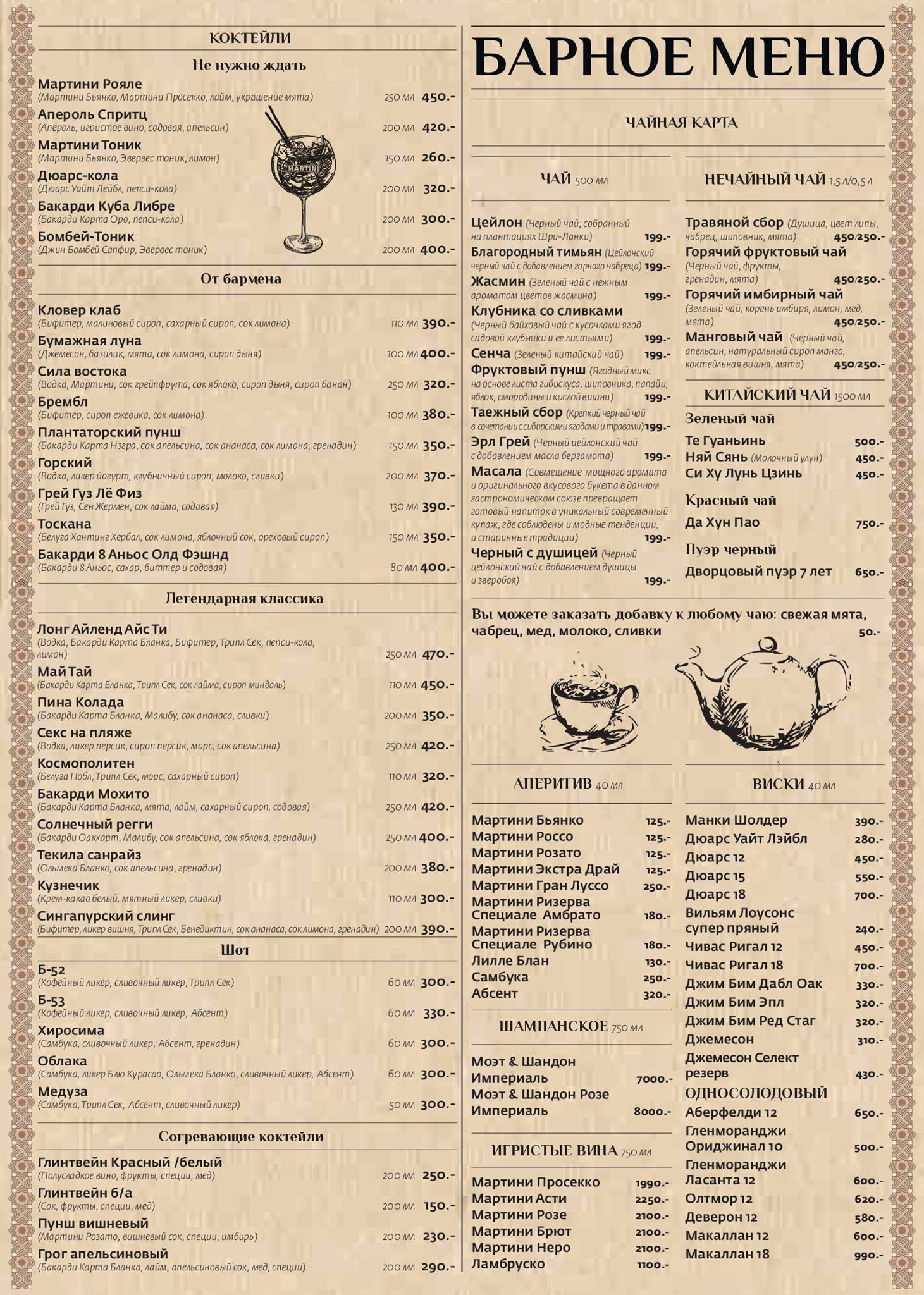 Beerократия меню