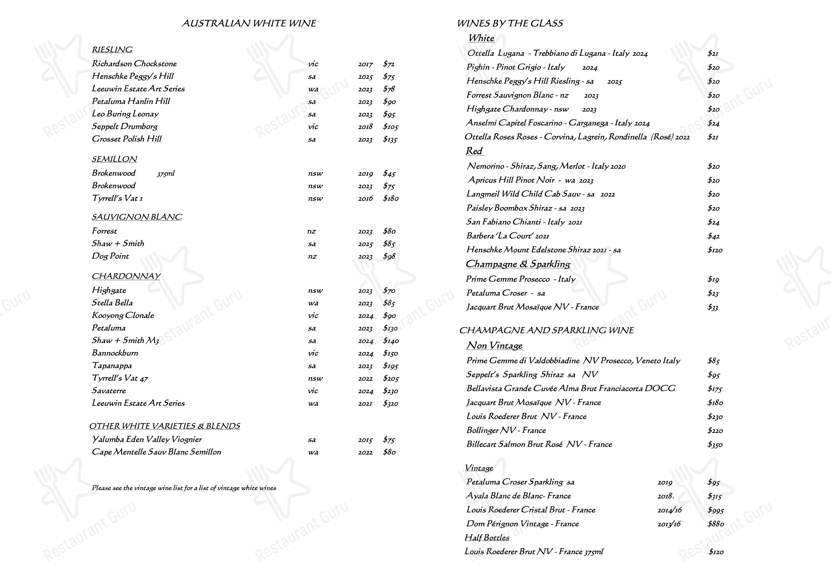 At Home Catering Menu ресторана Beppi's Italian