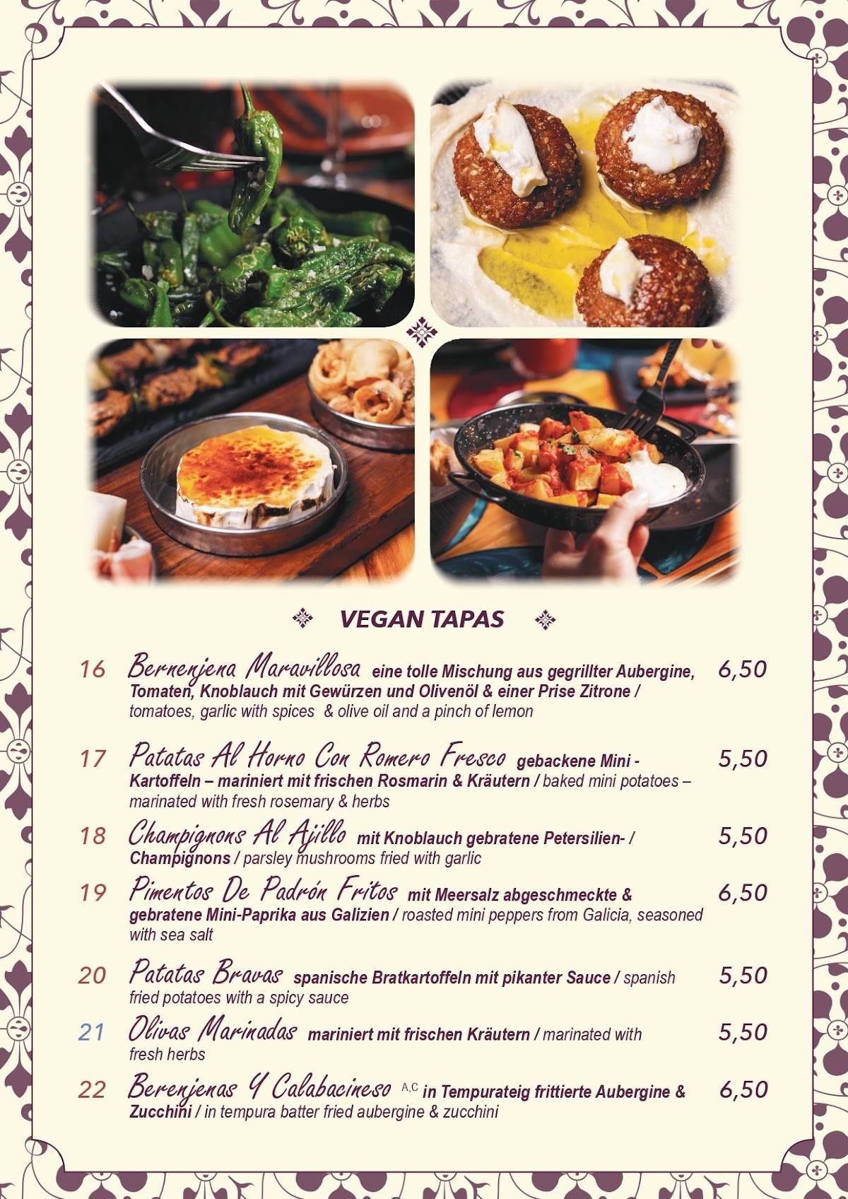 Mundo Tapas - Alt Mariendorf меню