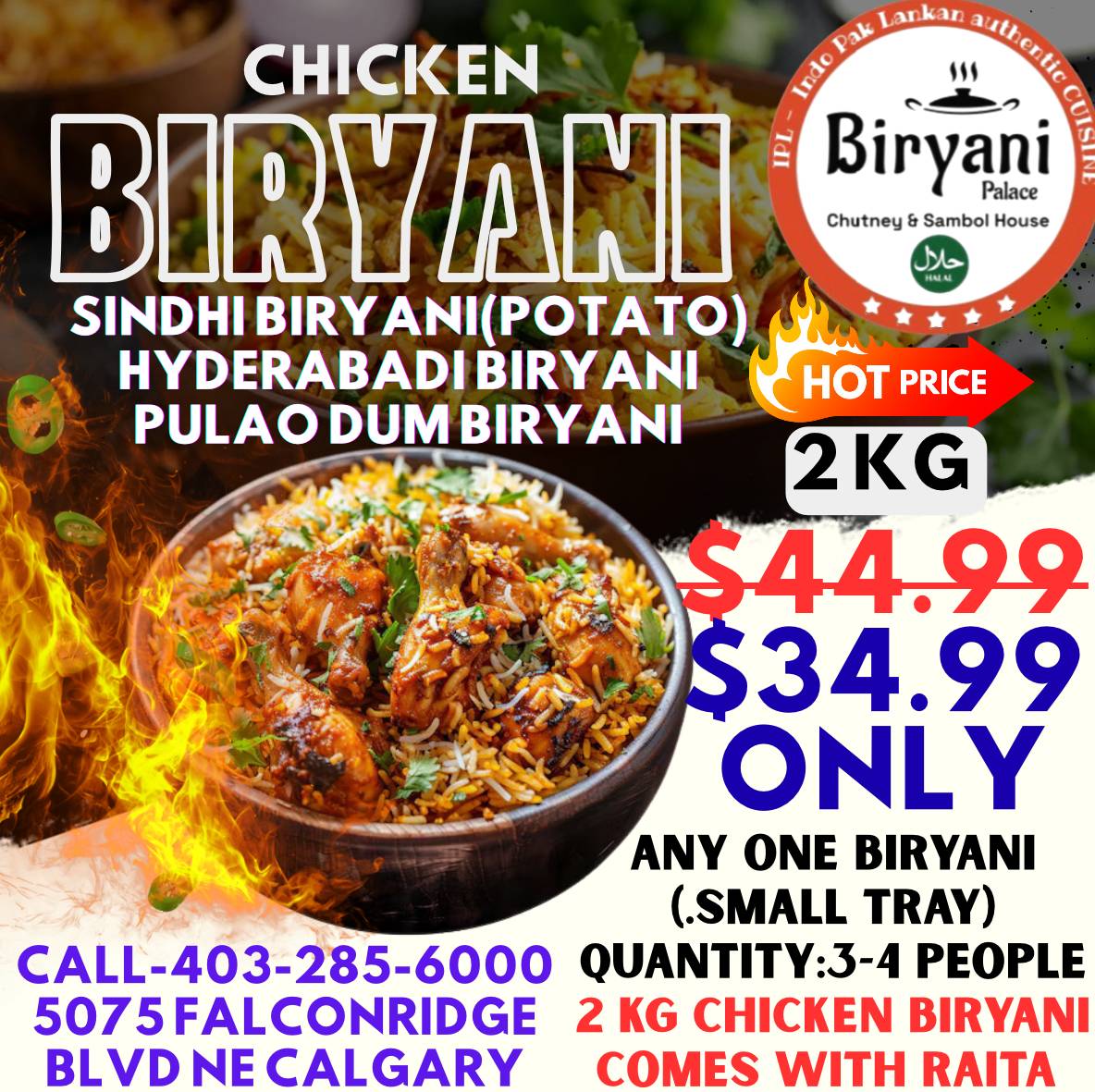 Biryani Palace Calgary - Halal - (Biryani Adda) меню