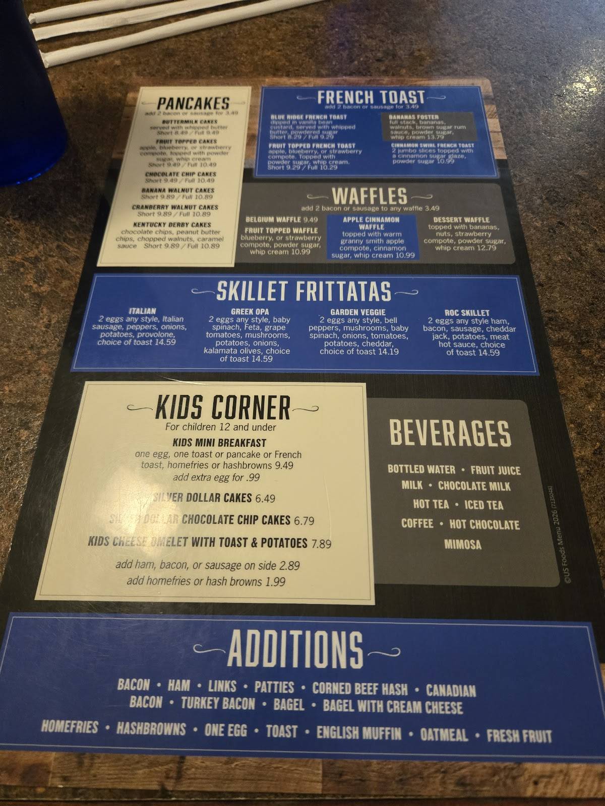 Blue Ridge Grill меню
