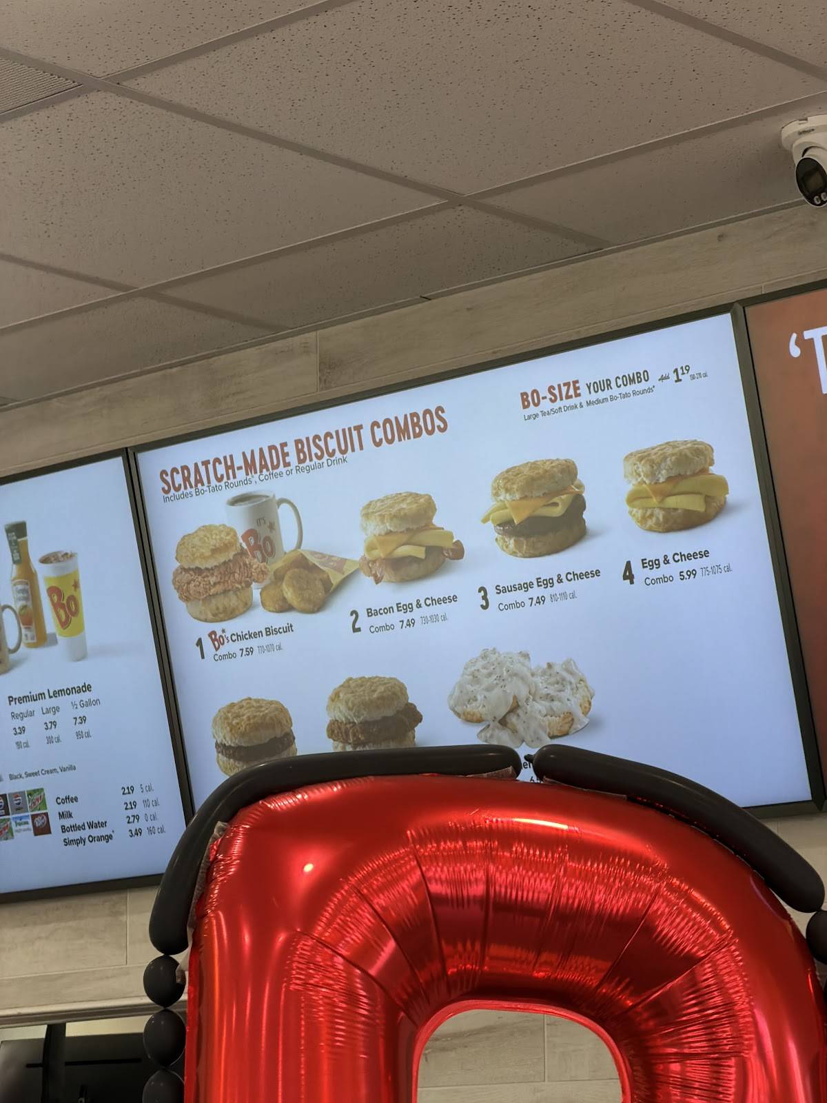 Bojangles меню