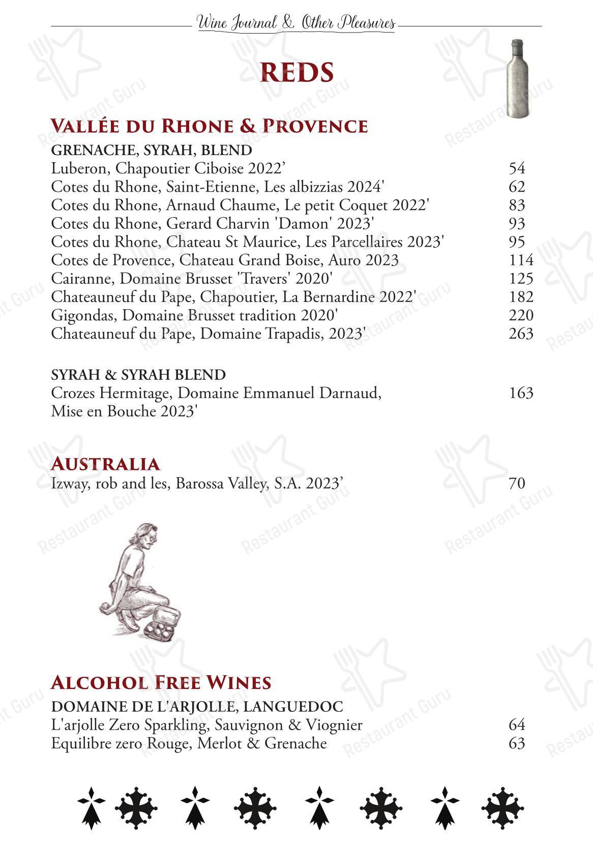 Bon Ap' Petit Bistro в Фицрое - Dinner Menu