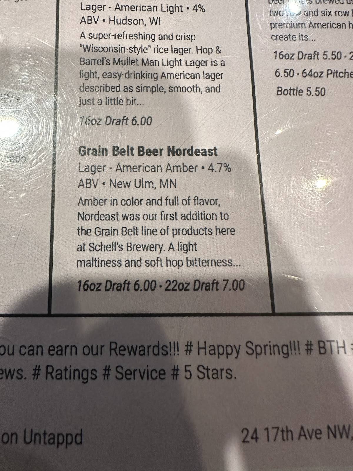 Boulder Tap House меню