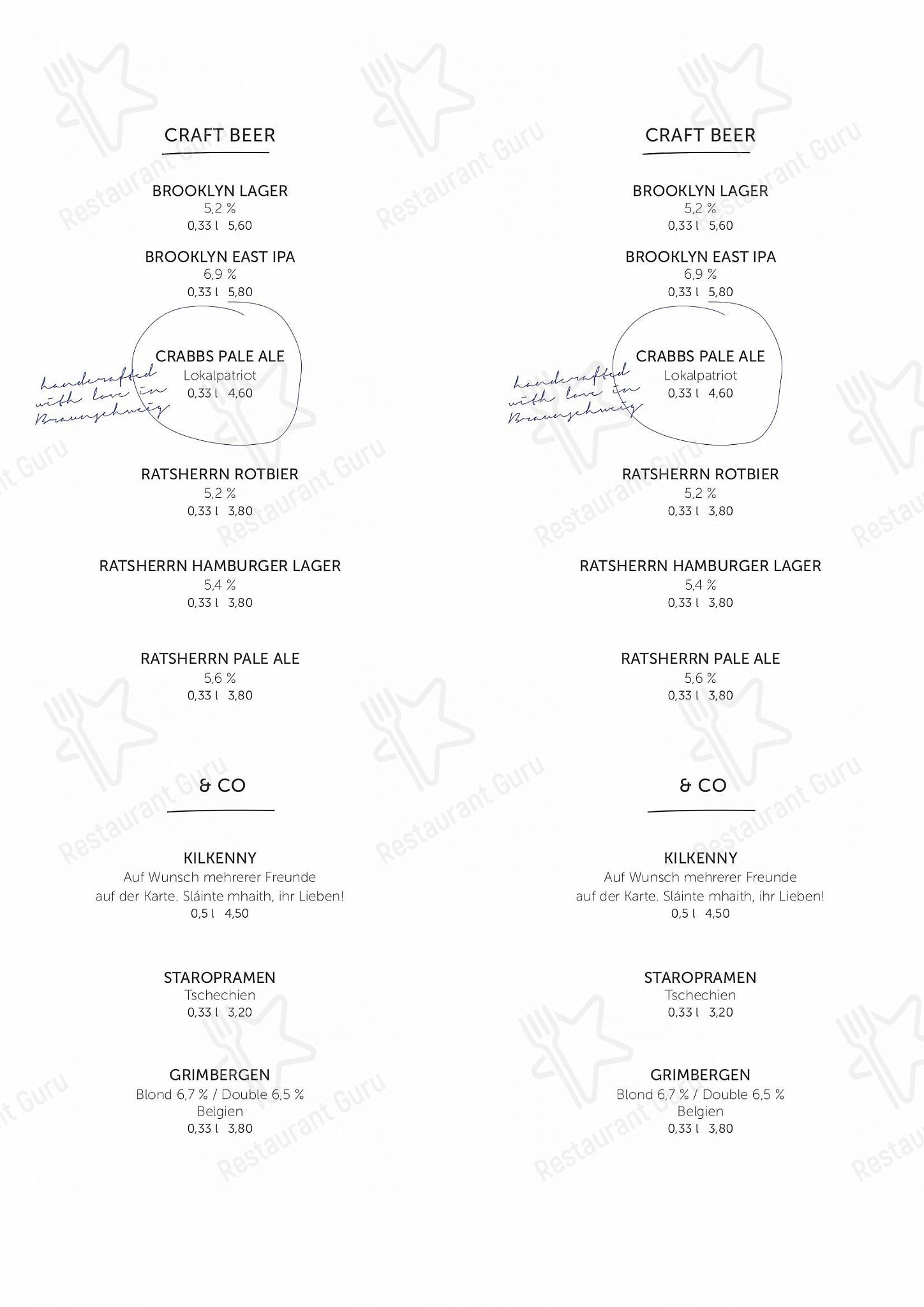 Makery - cafe, bar, lounge. - Braunschweig в Брауншвейге - Menu bistro