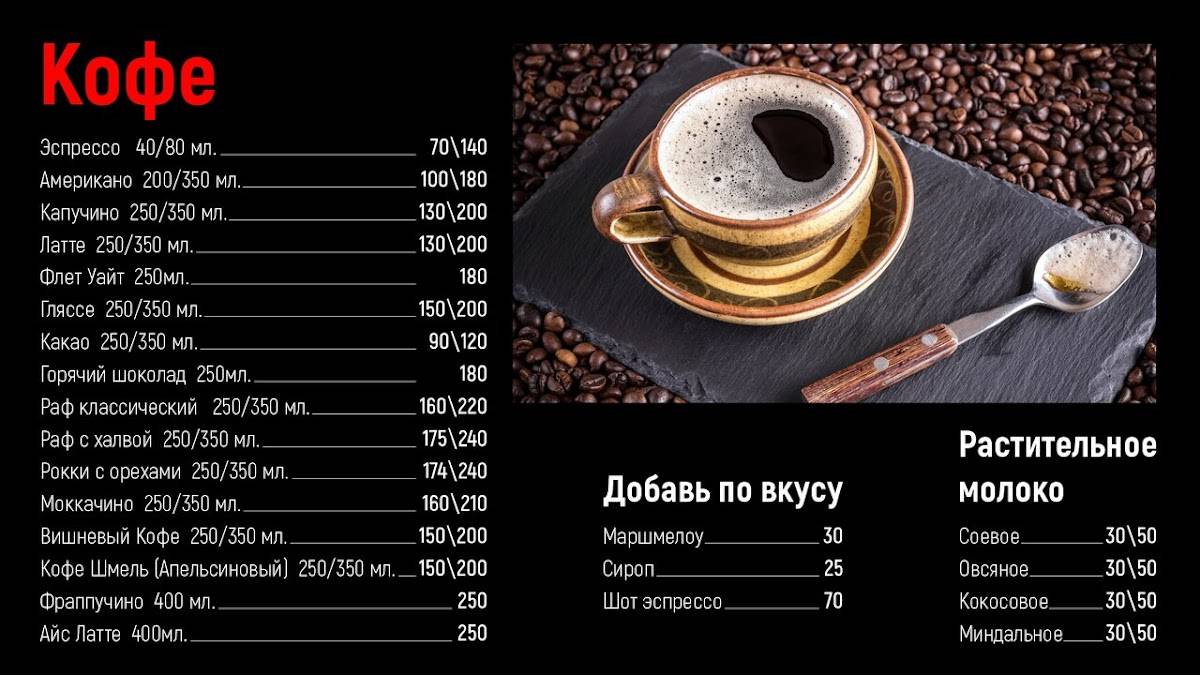 Булочка меню