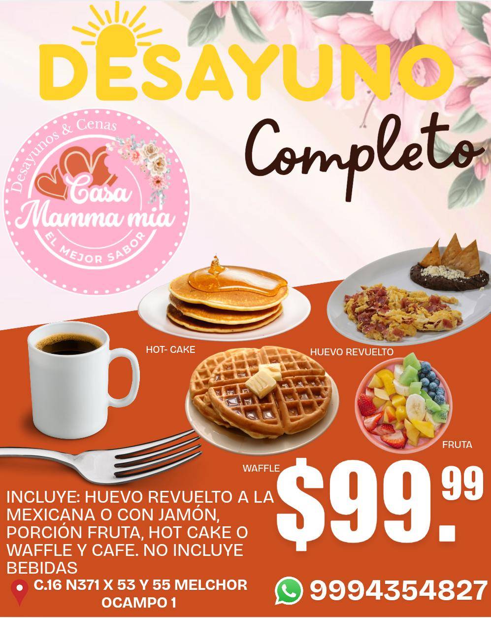 CASA MAMMA MIA меню