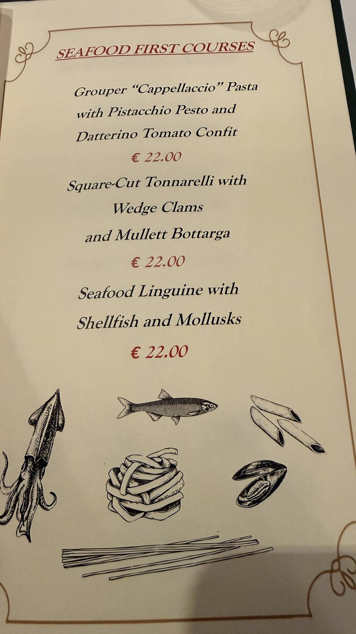 CIBO Limata меню
