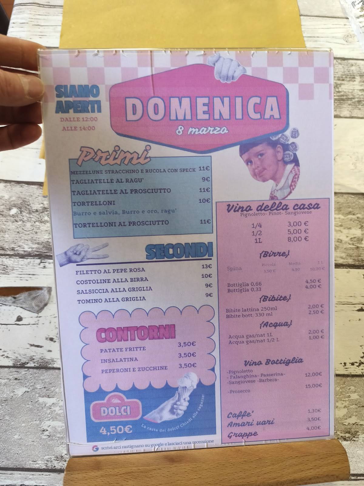 CIRCOLO Arci Rastignano меню